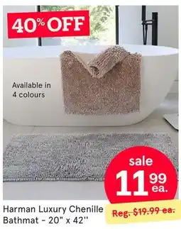 Kitchen Stuff Plus Harman Luxury Chenille Bathmat offer