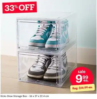 Kitchen Stuff Plus Kicks Shoe Storage Box offer