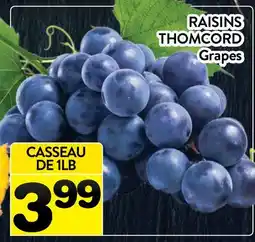 Supermarché PA RAISINS THOMCORD | Grapes offer
