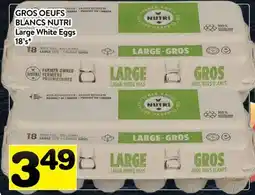 Supermarché PA GROS OEUFS BLANCS NUTRI | Large White Eggs offer
