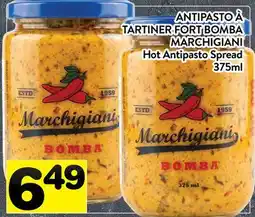 Supermarché PA ANTIPASTO À TARTINER FORT BOMBA MARCHIGIANI | Hot Antipasto Spread offer