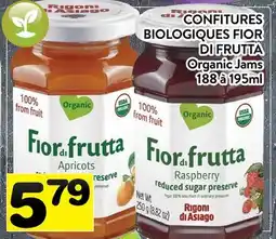 Supermarché PA CONFITURES BIOLOGIQUES FIOR DI FRUTTA | Organic Jams offer