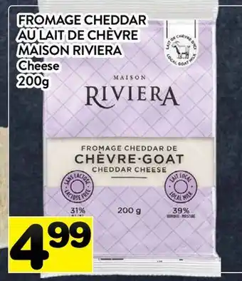 Supermarché PA FROMAGE CHEDDAR AU LAIT DE CHÈVRE MAISON RIVIERA | Cheese offer