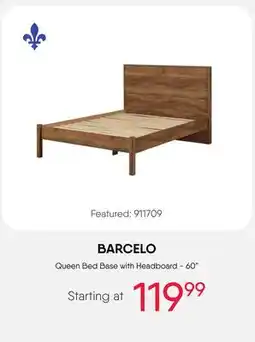 Meubles RD BARCELO Queen Bed Base with Headboard - 60 offer