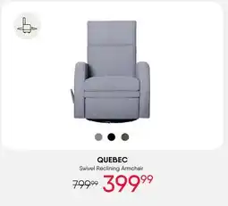 Meubles RD Quebec - Swivel Reclining Armchair offer