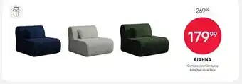 Meubles RD Rianna - Compressed Corduroy Armchair-in-a-Box - Grey offer