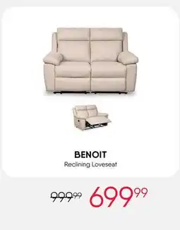 Meubles RD Benoit - Reclining Loveseat offer