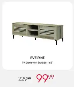 Meubles RD Evelyne - TV Stand with Storage - 63 offer