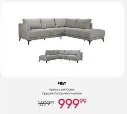 Meubles RD Fiby - Sectional with Right-Side Chaise offer
