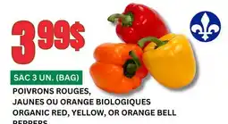 Marches Tau POIVRONS ROUGES, JAUNES OU ORANGE BIOLOGIQUES offer