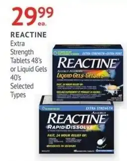 Guardian Pharmacy Reactine Extra Strength Tablets or Liquid Gels offer
