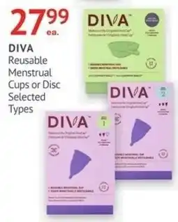 Guardian Pharmacy Diva Reusable Menstrual Cups or Disc offer