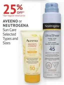 Guardian Pharmacy Aveeno or Neutrogena Sun Care offer