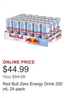 Costco Red Bull Zero Energy Drink 250 mL 24-pack offer