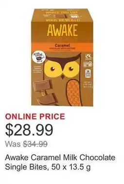 Costco Awake Caramel Milk Chocolate Single Bites offer