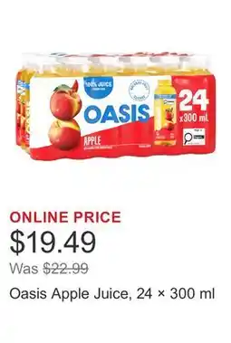 Costco Oasis Apple Juice, 24 × offer