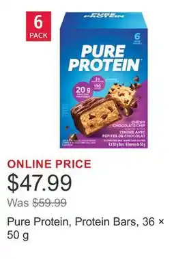 Costco Pure Protein, Protein Bars, 36 × offer