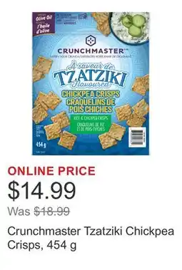Costco Crunchmaster Tzatziki Chickpea Crisps offer