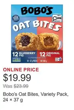 Costco Bobo's Oat Bites, Variety Pack, 24 × offer