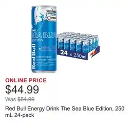 Costco Red Bull Energy Drink The Sea Blue Edition, 250 mL 24-pack offer