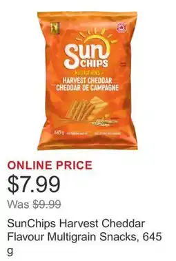 Costco SunChips Harvest Cheddar Flavour Multigrain Snacks offer