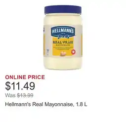 Costco Hellmann's Real Mayonnaise offer