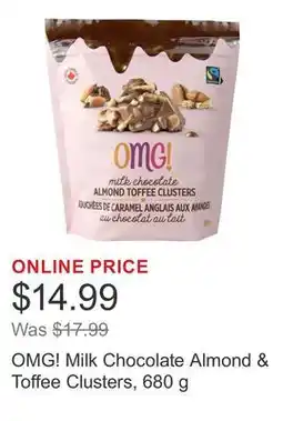 Costco OMG! Milk Chocolate Almond & Toffee Clusters offer