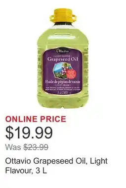 Costco Ottavio Grapeseed Oil, Light Flavour offer