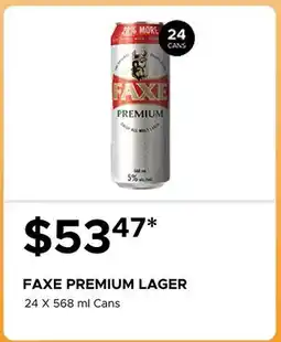 The Beer Store FAXE PREMIUM LAGER offer