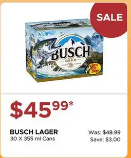 The Beer Store BUSCH LAGER offer