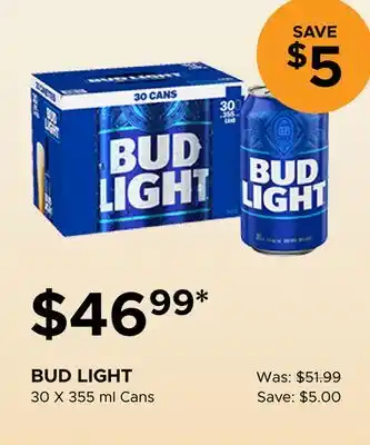 The Beer Store BUD LIGHT offer