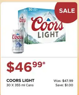 The Beer Store COORS LIGHT offer
