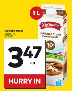 Giant Tiger Lactantia cream offer