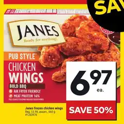 Giant Tiger Janes frozen chicken wings offer