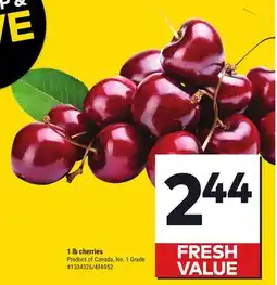 Giant Tiger 1 lb cherries offer