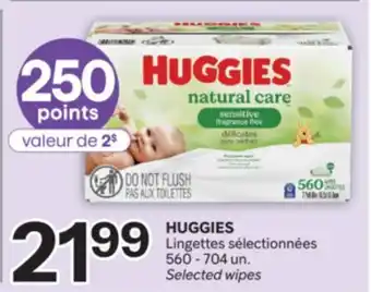 Brunet HUGGIES Lingettes sélectionnées offer