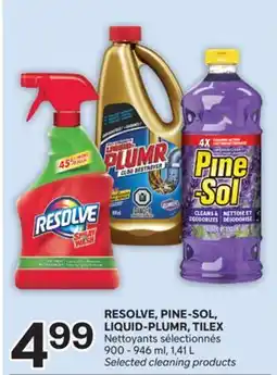 Brunet RESOLVE, PINE-SOL, LIQUID-PLUMR, TILEX Nettoyants sélectionnés offer
