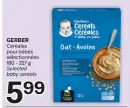Brunet GERBER Céréales pour bébés sélectionnées offer