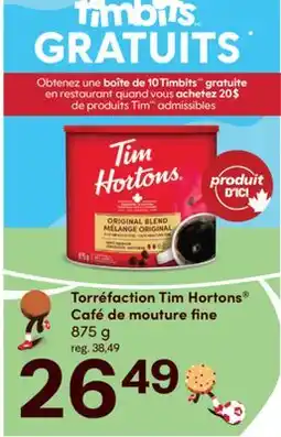Brunet Torréfaction Tim Hortons Café de mouture fine offer
