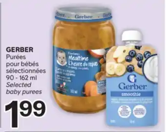 Brunet GERBER Purées pour bébés sélectionnées offer