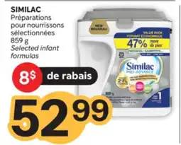 Brunet SIMILAC Préparations pour nourrissons sélectionnées offer