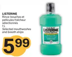 Brunet LISTERINE Rince-bouches et pellicules fraîcheur sélectionnés offer