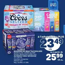 Marché Bonichoix WHITE CLAW, COORS SELTZER, BEACH DAY EVERY DAY ALCOOLIC MALT BEVERAGE offer