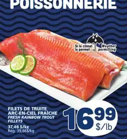 Marché Bonichoix FRESH RAINBOW TROUT FILLETS offer