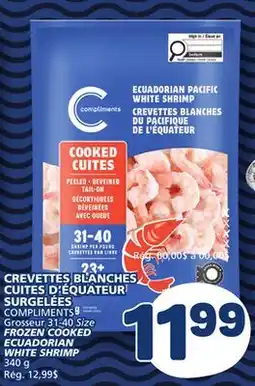 Marché Bonichoix COMPLIMENTS FROZEN COOKED WHITE SHRIMP offer