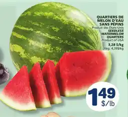 Marché Bonichoix SEEDLESS WATERMELON QUARTERS offer