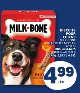 Marché Bonichoix MILK-BONE FARMER'S MEDLEY DOG BISCUITS offer