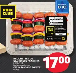 Marché Bonichoix PRIX CLUB FRESH SAUSAGE SKEWERS offer
