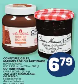 Marché Bonichoix BONNE MAMAN JAM, JELLY, MARMALADE OR SPREAD LAURA SECORD offer