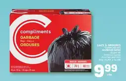 Marché Bonichoix COMPLIMENTS GARBAGE BAGS offer